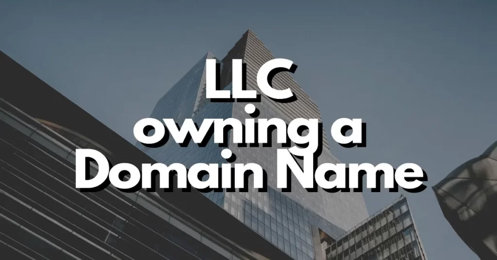 Can an LLC own a domain name